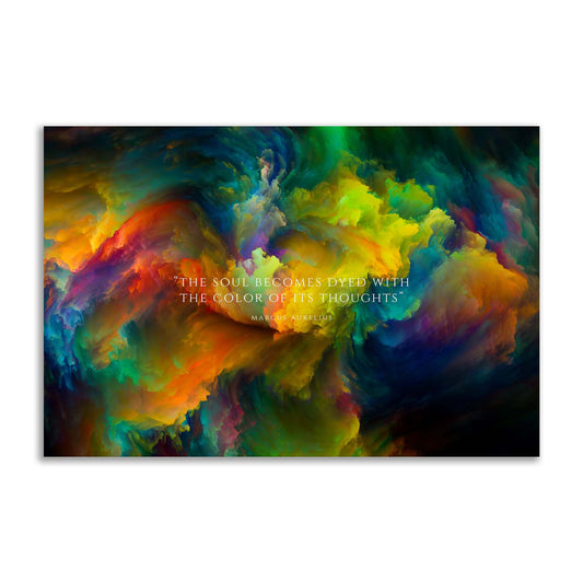 Stoic Emporium Canvas / M 60 x 40 cm Stoic Emporium the color of your thoughts stoic mindset, motivation quotes, motivational, stoicism, inspirational philosopher Epictetus, Seneca, Marcus Aurelius, Meditations, plexiglass painting, motivational art, canvas, glas schilderij