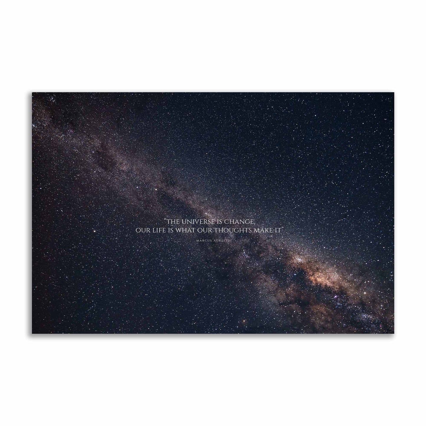 Stoic Emporium Canvas / M 60 x 40 cm Stoic Emporium the universe is change stoic mindset, motivation quotes, motivational, stoicism, inspirational philosopher Epictetus, Seneca, Marcus Aurelius, Meditations, plexiglass painting, motivational art, canvas, glas schilderij