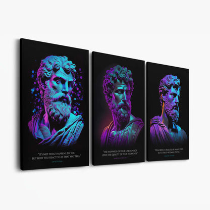 neon marcus aurelius, epictetus & zeno of citium bundle